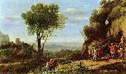 Claude Lorrain Landscape with David at the Cave of Adullam